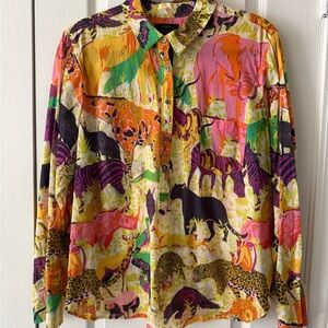 J. Crew Women’s Ratti(R) Safari Popover Blouse